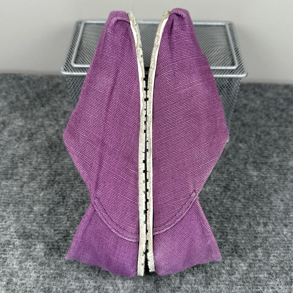 Otz Cork Lite Purple Linen Slip On Comfort Shoes EU 37 Women's 7 Boho
